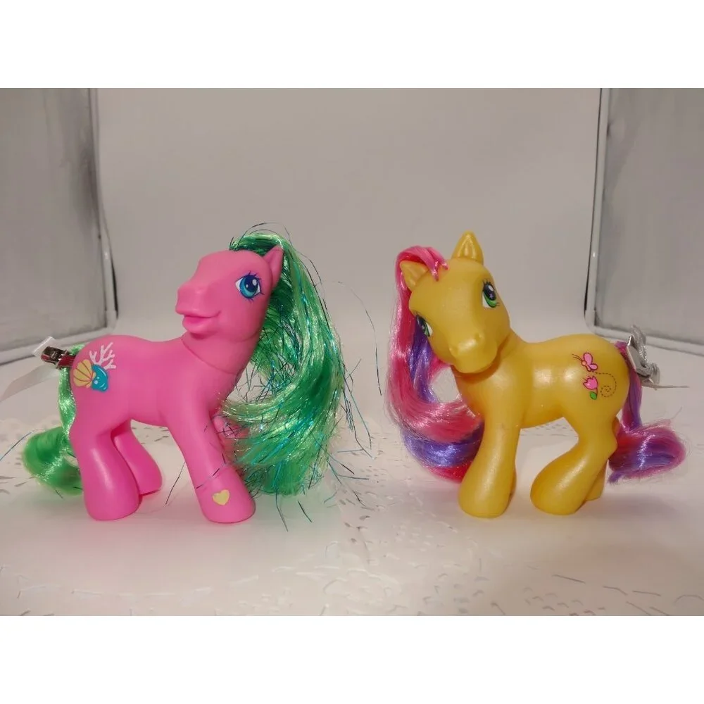 My Little Pony Butterfly Island Shimmer Pony Shell-Belle MLP and Flitter Flutter